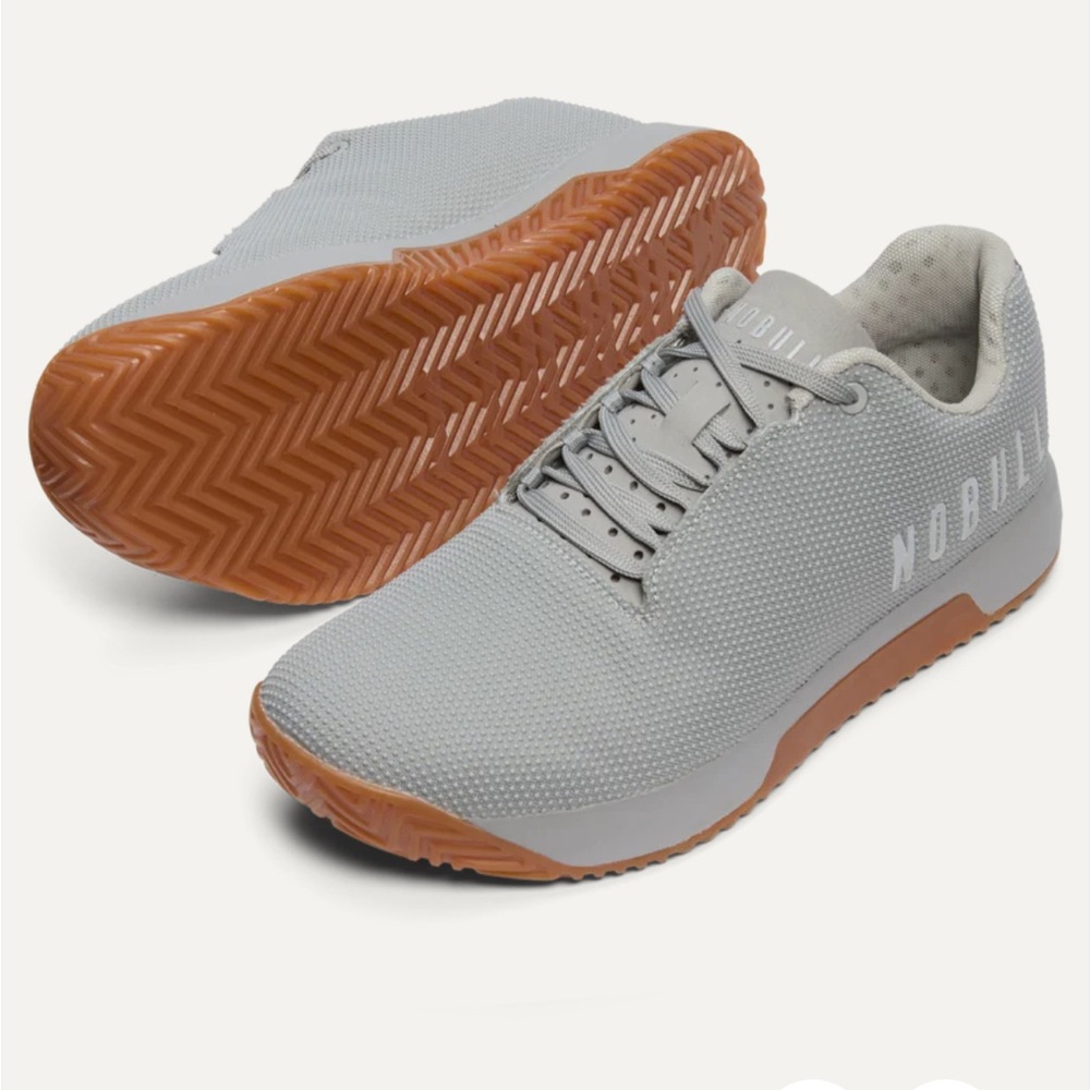 NOBULL Light Gray Knit Training Shoe with Gum Outsole - Picture 6 of 13